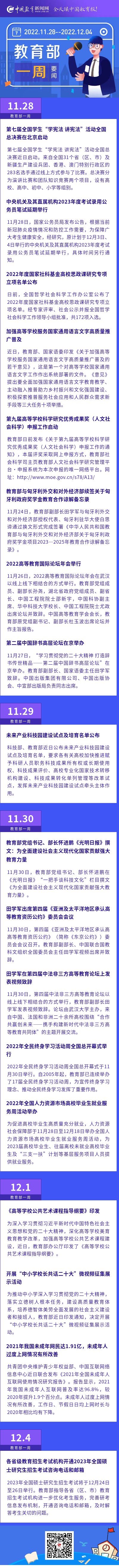 教育部一周（11.28~12.04）