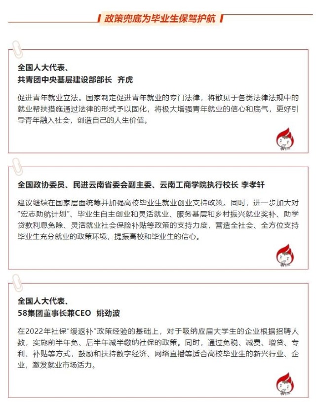 两会留言板 | 就业有路，创业有方，关于大学生就业，代表委员们这样说