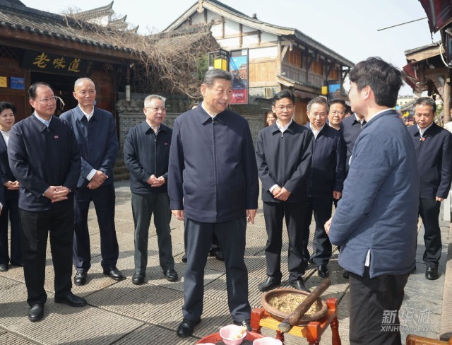 习近平在湖南常德市考察调研