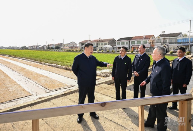 习近平在湖南常德市考察调研