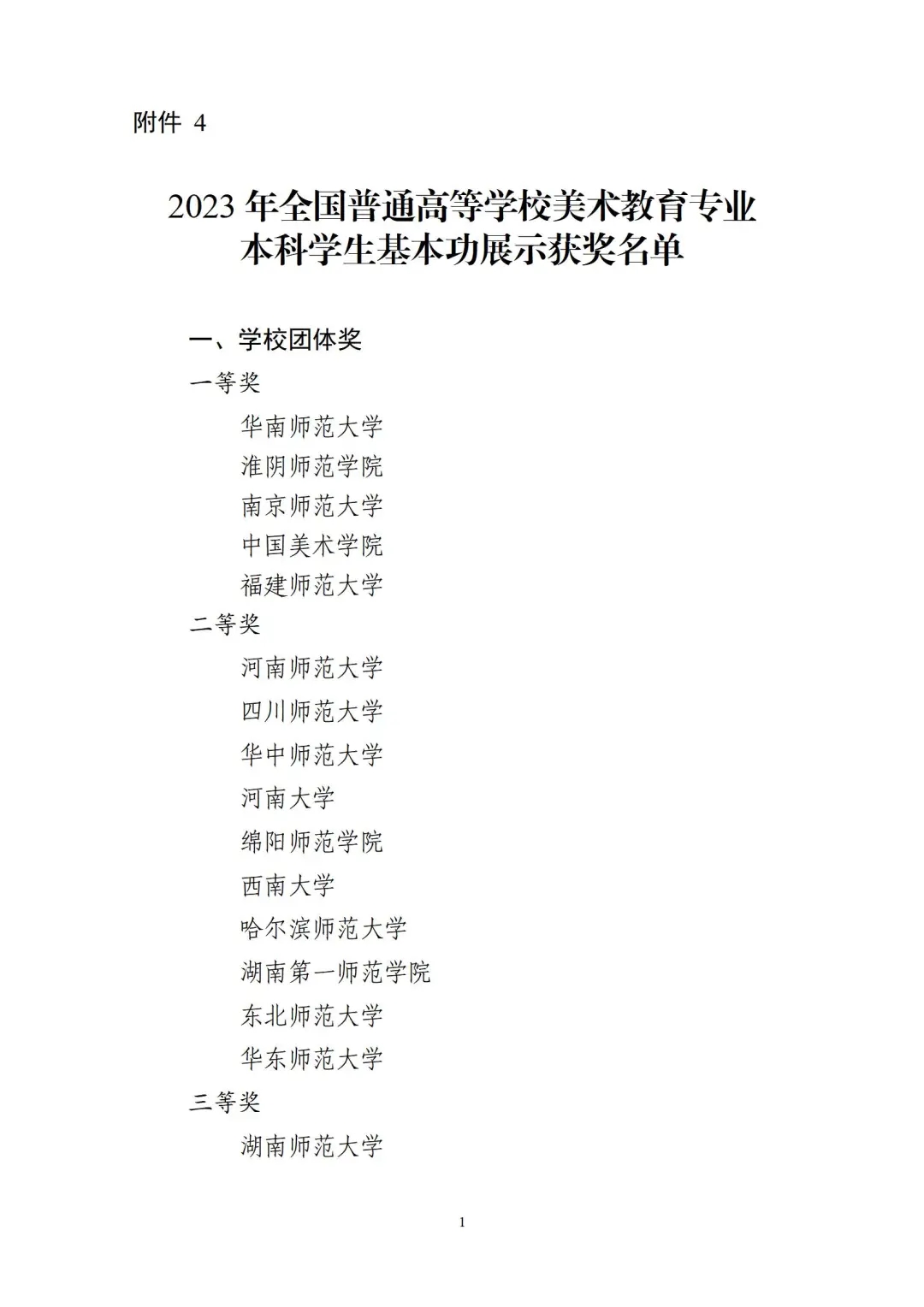 2023全国普通高校音乐、美术教育专业本科学生和教师基本功展示评选结果出炉