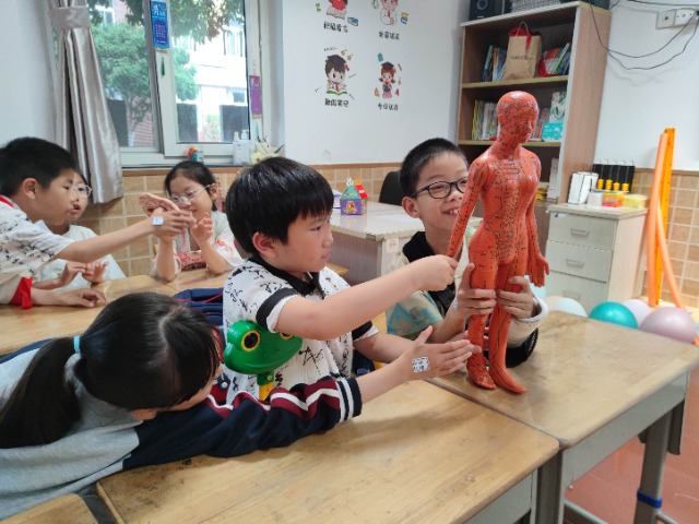 宁波卫生职院师生走进小学科普中医药文化