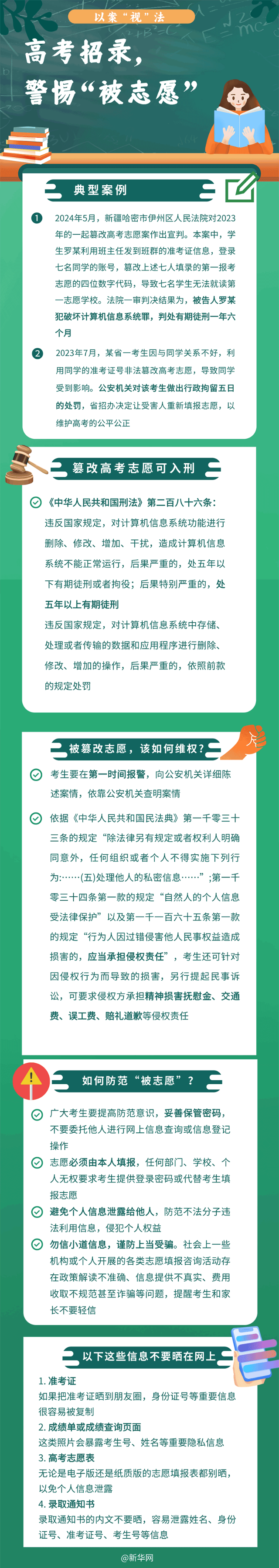 高考招录，警惕“被志愿”